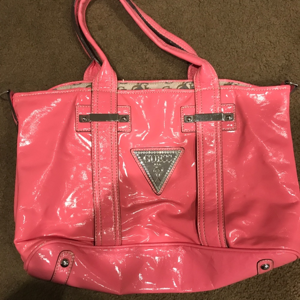 Pink guess purse